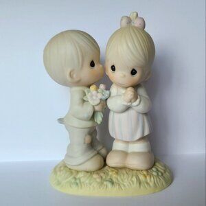 Vintage Precious Moments Love Is From Above Collectible Porcelain Figurine